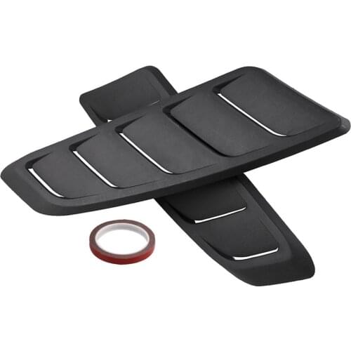 1 Pair Universal ABS Plastic Car Air Intake Scoop Bonnet Front Hood Vent Fit For Ford Mustang