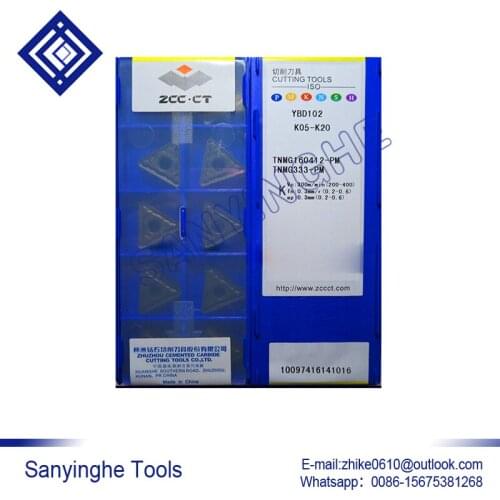 Free shipping high quality 10pcs/lots YBD102 TNMG160412-PM cnc carbide turning inserts