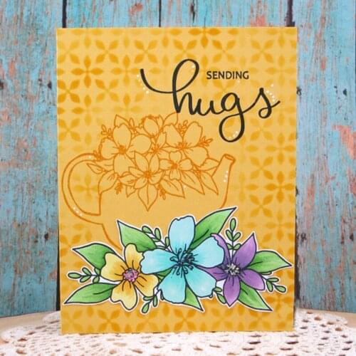 2020 New Blooming Flowers Metal Cutting Dies&Cordinating Stamps For Scrapbooking Craft Die Cut Card Making Embossing Stencil