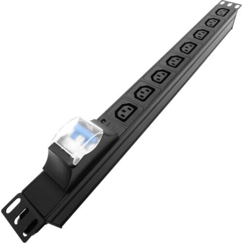 8 way IEC 320 C13 Outlets PDU Network Cabinet Rack SOCKET Power Strip with Air Switch 2M Extension cord AU US UK EU C14 PLUG