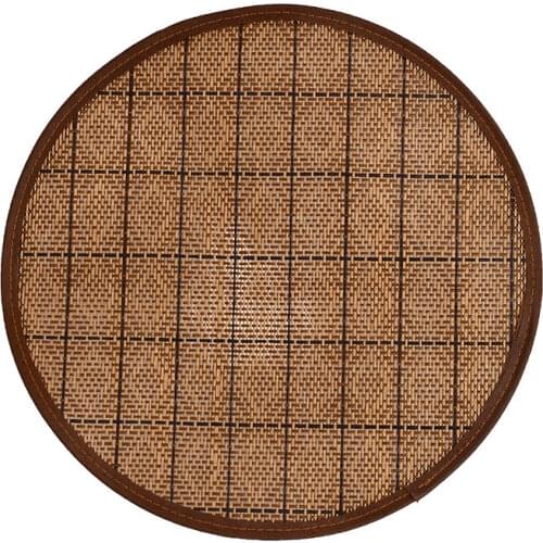 Bamboo Pet Mat Cat Litter Mats Summer Pet Products Round Mats Dog Beds Pet Beds Dog Supplies Cat Bed