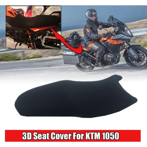 For 1050 Rear Seat Cushion Cowl Cover 3D Mesh Net Waterproof Sunproof Protector Motorcycle Accessories