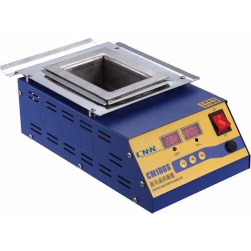 CM square high temperature lead free soldering pot stainless steel solder furnace tin melting digital display 220V 110V 0-400C