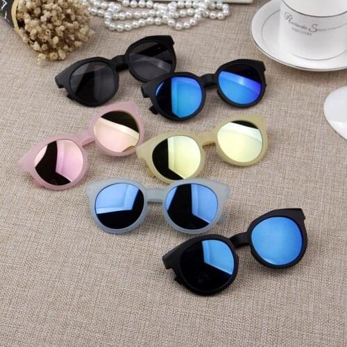 1pcs New Candy-color Kids Sunglasses Colorful Mirror Sunglasses Children Boy Girl Baby Uv400 Protection Eyewear Shades Goggles