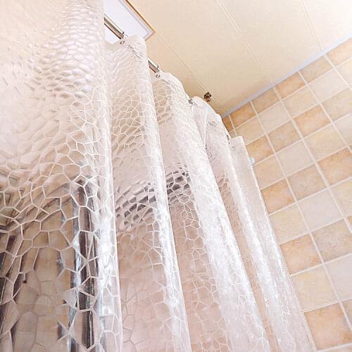 DFH Water Cube Bath Curtains All size 180*200 High Quality PEVA shower curtain 3D