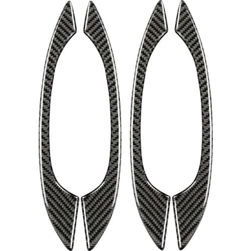 For-Porsche MACAN Cayenne Car Carbon Fiber Stickers MACAN Cayenne Outer Door Handle Stickers Carbon Fiber Stickers