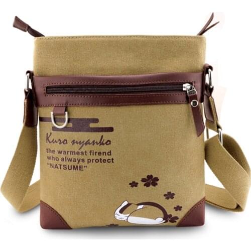 E-Mell Sword Art Online Qiling Zhang Tokyo Ghoul One Piece Naruto Kantai Collection Totoro Single shoulder canvas bag