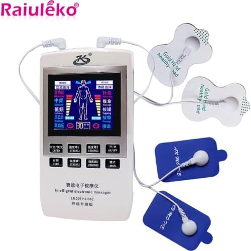 Electric Massager Muscle Stimulator Tens EMS Multi-Function Cupping Acupuncture Dual Frequency Physiotherapy Massage Machine