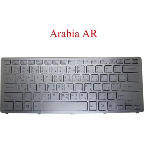 Laptop AR Keyboard For SONY For VAIO SVF14N Series SVF14N16SGS SVF14N16SAS 9Z.NABBQ.50A 149264071SA AEFI2Q000203A Arabia new