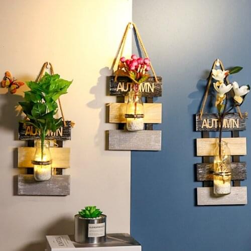 Minimalist Wall Hanging Vases Nordic Aesthetic Shelf Glamour Glass Vases Modern Art Cestos Decorativos Home Decor DE50HP