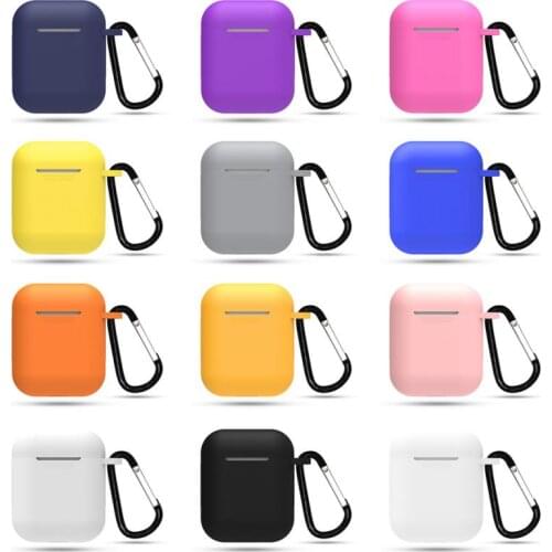 Soft Silicone Cases For Apple Airpods 1/2 Protective Bluetooth Wireless Earphone Cover Case For Apple Air Pods Charging Box Bags