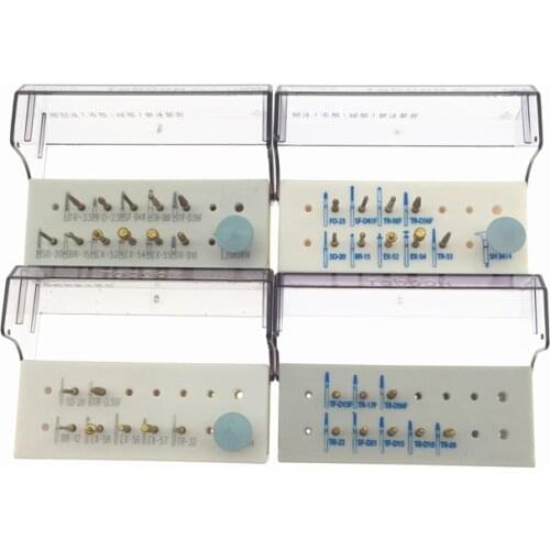 Dental Teeth Polishing Drills preparation kit anterior posterior ceramics zirconia crown 5Type Dental lab burs