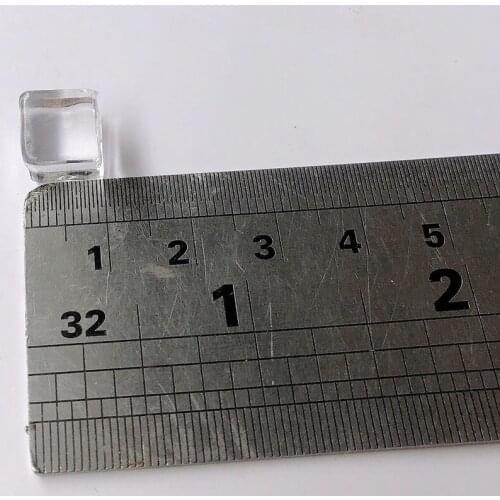 500pcs 10MM Small Vase Filler Transparent Stone Clean Acrylic Block Fake Artificial Ice Cube