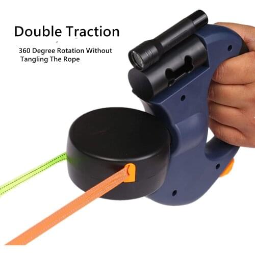 360 Degree Double Head Traction Rope Nylon Dog Universal Leash Automatic Retractable Outdoor Solid Walking Lead Pet Supply 3 M