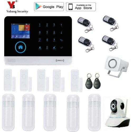 Yobang Security wifi GSM Alarm System For Home Security System with Wirelress PIR/Door Sensor Burglar Alarm Home Alarm