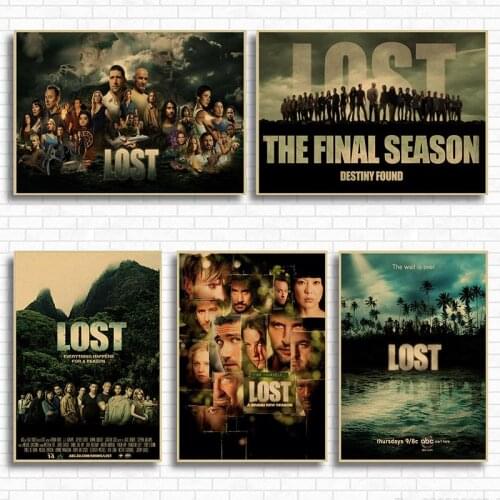 Lost Movie Kraft Paper Poster Bar Cafe Living Room Dining room Wall Decorative Paintings Home Decor