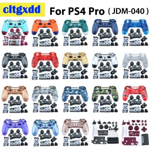 Full shell and buttons mod kit Components For PS4 Slim Gamepad Protection Case Parts For jds-040 PS4 Slim Pro Housing Cover