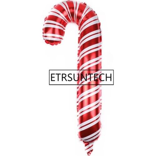 Christmas Crutches Foil Balloons Xmas Balloon Inflatable Toys Christmas Decorations Children New Year Gift Event Party Supplies