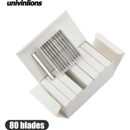 Univinlions 80 replaceable blade haircut hot blades salon razor hairdressing razor hair cutter blade hair razor thinning hair