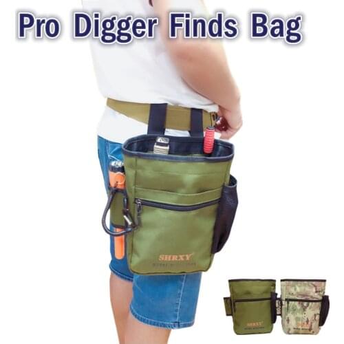 Pinpointing Metal Detecting Find Bag Multi-purpose Digger Tools Bag for PinPointer Detector Xp Pack Mule Pouch