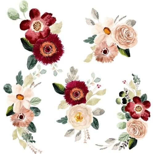 Three Ratels QCF22 Fresh forest water color hand painted plant flowers elegant and classical flowers for home decoration