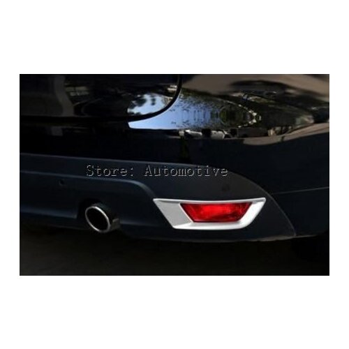 Exterior For Jaguar F-Pace 2017 ABS Rear Behind Fog Lamp Light Frame Cover Decoration Trim 2 Pcs / Set