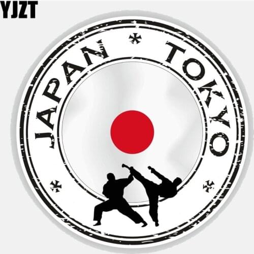 YJZT 12.5CM*12.5CM Japan Tokyo Karate Car Sticker Window Helmet Decal 6-2771