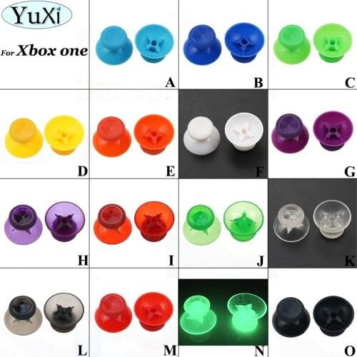 YuXi 2pcs/lot for Microsoft for XBox One Controller 3d Analog Thumb Grip Joystick Cap Repair Parts