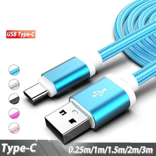 Usb Type C Charger Cable Data Wire Usb C Fast Charge Cord For One Plus Oneplus 7 6T 6 5 Samsung Galaxy A70 A50 A30 S10 S9 PLUS