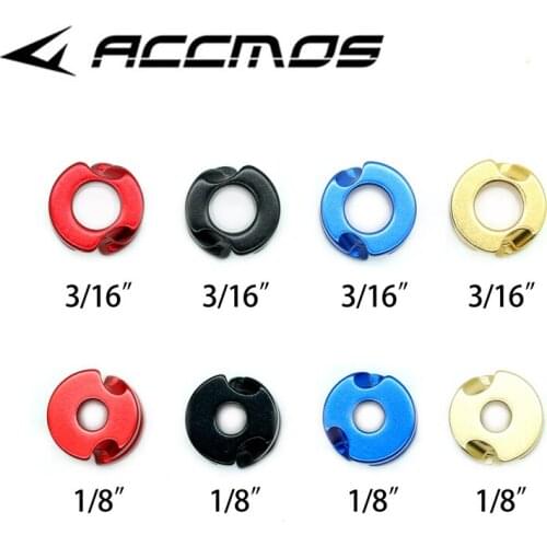 1pc Aluminum Peep Sight 3/16" 1/8" in Black/Red/Blue/Gold for Compound Bow Archery Hunting Shooting