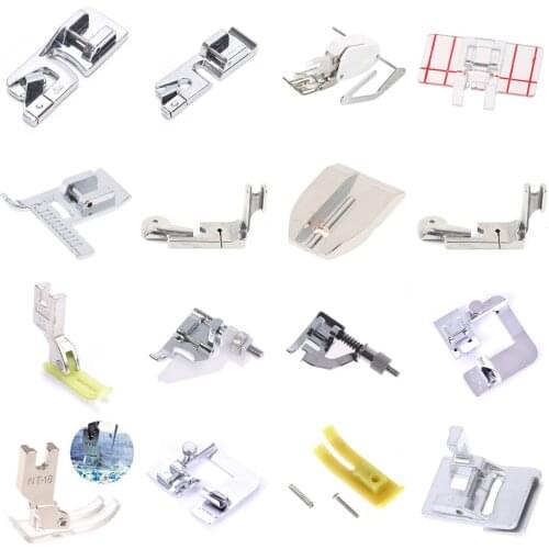 1pc Sewing Machine Accessories Cloth Leather Splice Presser Household Metal Plastic Multifunctional Sewing Machine Presser Foot