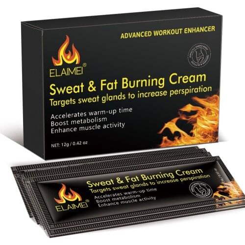 Fitness shaping heating cream for men and women shaping and firming abdominal muscles vest line 10 bags/box Free shipping