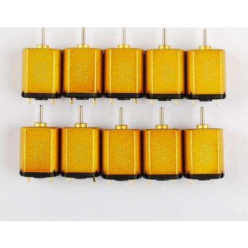 20PCS YELLOW 030 3.7V carbon brush motor high speed noise, low torque