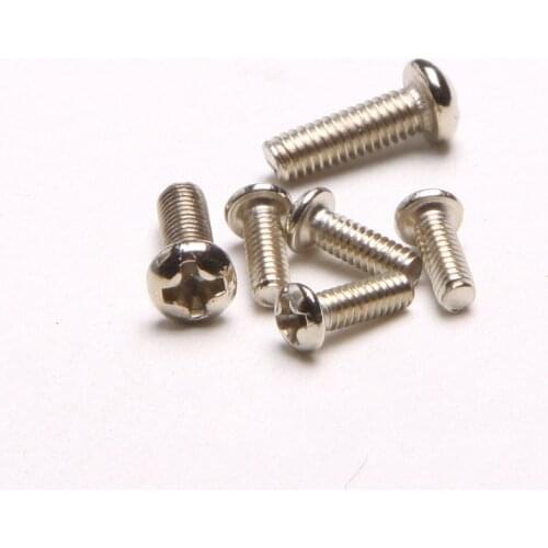 200PCS-M3*4-16 100PCS-M3*20/25 GB818 Cross Plate Head Machine Screws [Nickel Plating] Electronic Screws Round Screws
