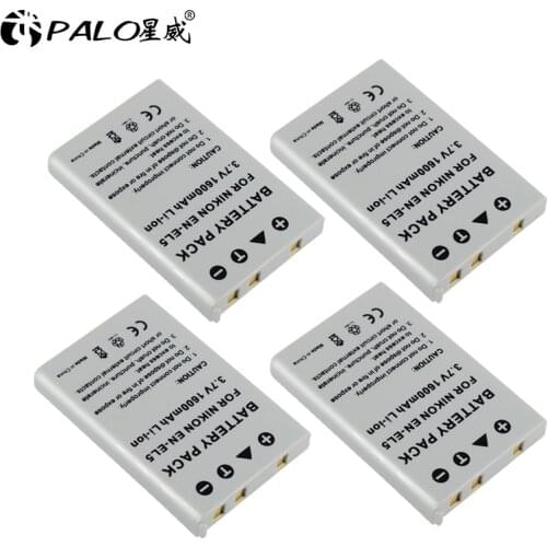 4Pcs 3.7V EN-EL5 ENEL5 Digital Camera Battery for NIKON Coolpix P530 P520 P510 P100 P500 P6000 P5100 P5000 P80 P90