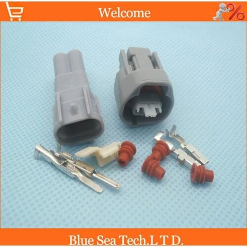 5 sets 2 Pin 2.2m male&female Auto Oil nozzle plug, Car waterproof connector for Toyota,Honda,Nissan car