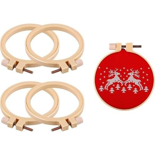 5Pcs Mini Embroidery Hoop, 8.5cm Plastic Cross Stitch Hoop, Hoop for Hand Embroidery, Hoop Frame, Cross Stitch Frame, Hoop Craft