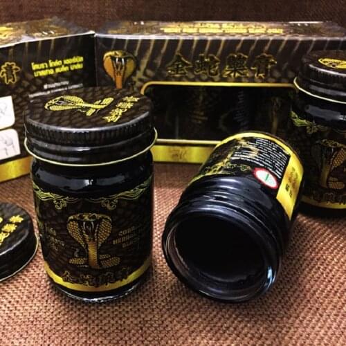 50g/Pcs 100% Golden Snake Oil Ointment Thailand Joints Pain Relief Muscle Pain Relax Balm Medical Plaster Oil Cream