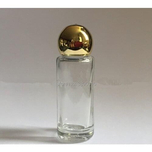 7ml Empty Small Glass Bottles Jars Vial with Spherical cap Sample Perfume container F738