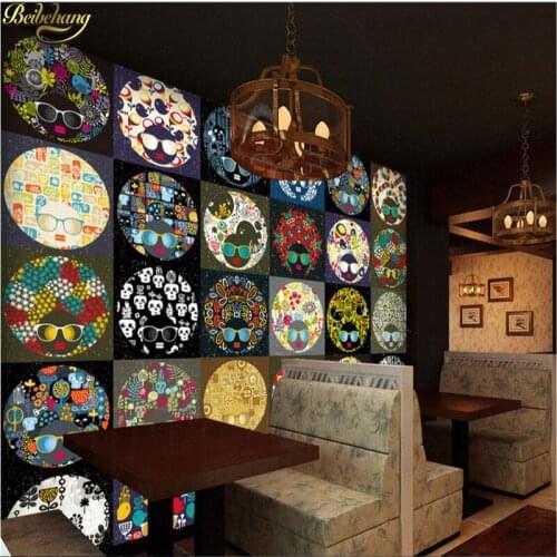 Beibehang Custom photo wallpaper large mural European personality hit color wave Pufeng girl background wall papel de parede