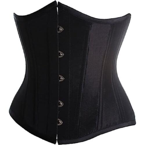Gothic Corset Lace up Boned Waist Cincher Underbust Bustier Sexy Shaper plus size S-6XL 2833=2686