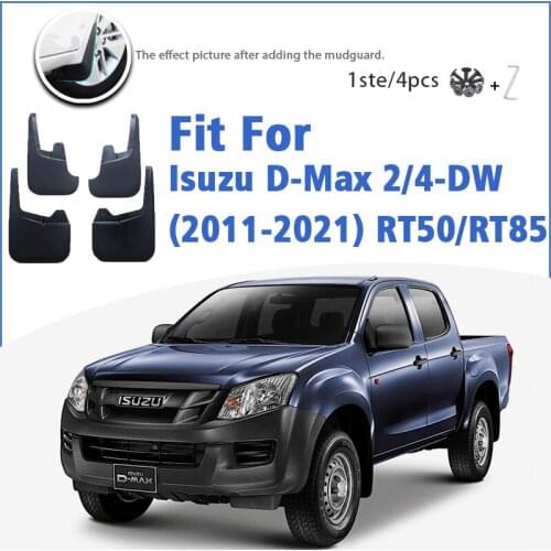 Mudguard For Isuzu D-Max 2011-2021 DMAX Front Rear 4pcs Mudflaps Mudguards Car Accessories Auto Styline Splash Guard Fender