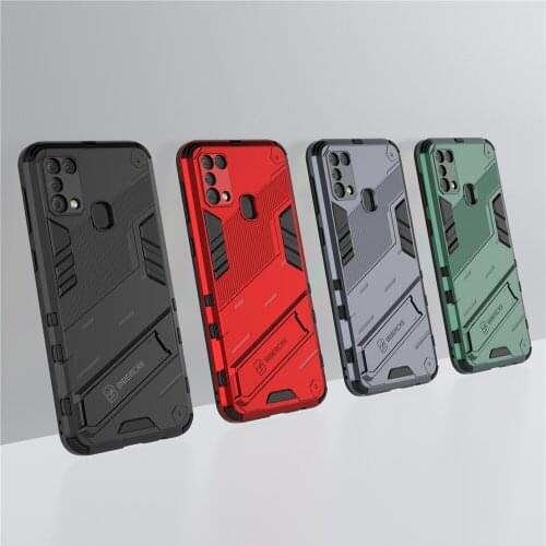 For Samsung M31 Cases Robot Holder Stand Armor Shockproof Cover For Samsung Galaxy M31 SM-M315F/DS(N) M 31 6.4'' A02 Coque Funda