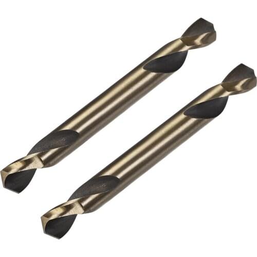Uxcell Double End Drill Bits HSS Twist Spiral Rotary Tool for your Dull Drill Bit to Improve Work Efficiency Softer Material