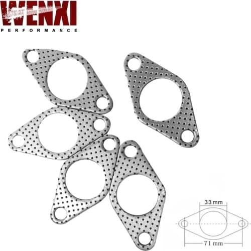 GRAPHITE ALUMINUM WASTEGATE DUMP PIPE TUBE FLANGE GASKET 35MM/38MM TURBOCHARGER WX4954