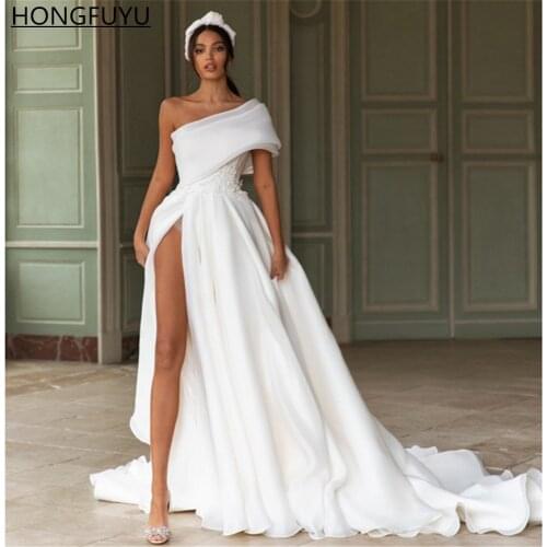 HONGFUYU Womens One Shoulder Dresses