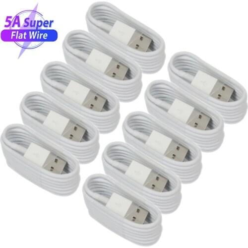 10 PCS 5A super Charge Fast Type C Charger data Cable For Huawei P Smart 2021 Mate 40 30 20 Pro P40 P30 10X lite Honor 9X 20 30i