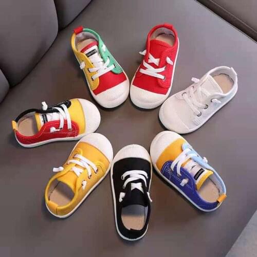 Childrens Shoes Canvas Shoes Baby Girls Boys Sports Shoes Boys Non-slip Rubber Sole Toddler Girl Shoes Sneakers Kids Shoes