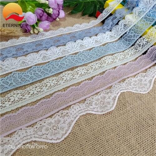 5Y/Lot multi-color soft elastic lace trim handmade material lace decorative for womens underwear sewing underwear edge
