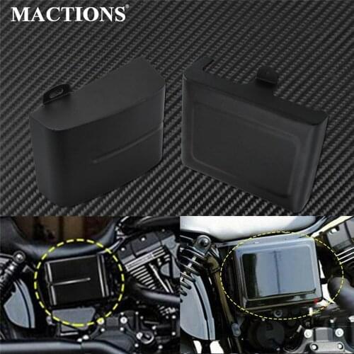 Motorcycle Matte Black Frame Guard Cover Battery Cover Left Right Side For Harley Dyna Wide Glide Switchback Street Bob Fat Bob